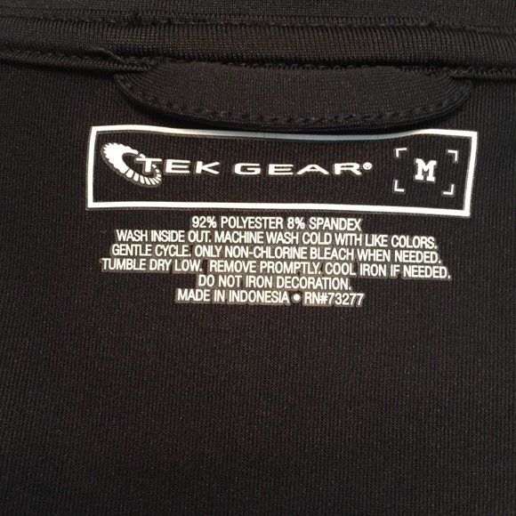 Tek Gear black zip front jacket size M - Picture 4 of 4
